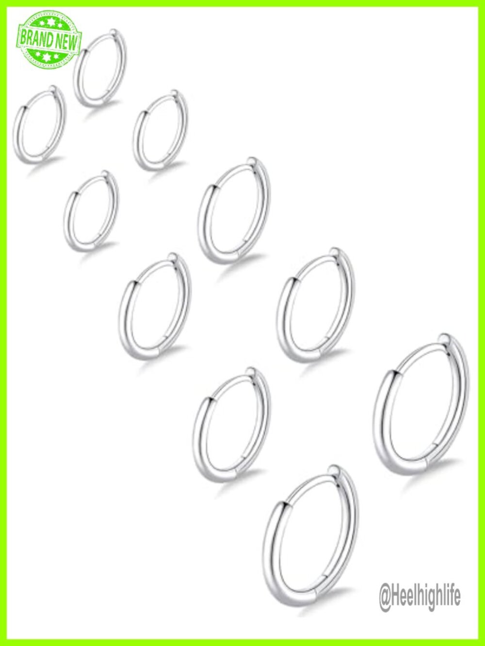 316L Surgical Stainless Steel Small Hoop Earrings Hypoallergenic Cartilage